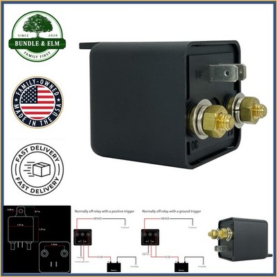 SPST 120 Amp Relay with Quick Connect for Reliable Vehicle Power Management