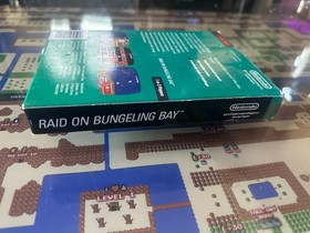 NES Nintendo Raid on Bungeling Bay CIB 5 Screw Hangtab HT Unpunched TESTED