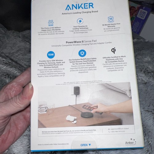 Anker PowerWave II Sense Pad 15W Max Fast Charging Qi Wireless Charging Pad - Bild 2 von 4