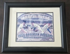 1955 Brooklyn Dodgers World Series Pitchers Autographed Signed Photo COA (SOP)