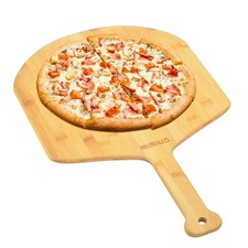 Mimiuo Natural Bamboo Pizza Peel - 15 Inch Wooden Pizza Spatula F-FPA8216-BB1