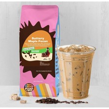 Crazy Cups Decaf Flavored Ground Coffee   Buttery Maple Pecan, 10 oz, Exp 1/26