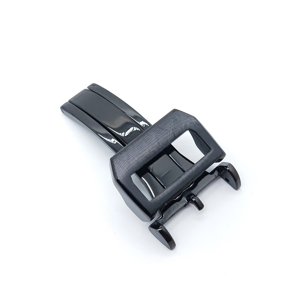 20mm Black Color Stainless Folding Deployment Clasp For IWC Watch