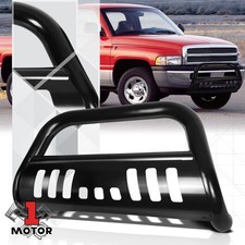 Black 3 Front Bumper Bull Bar Brush Grille Guard For 94-02 Ram 150025003500 Black 3 Front Bumper Bull Bar Brush Grille Guard For 94-02 Ram 150025003500