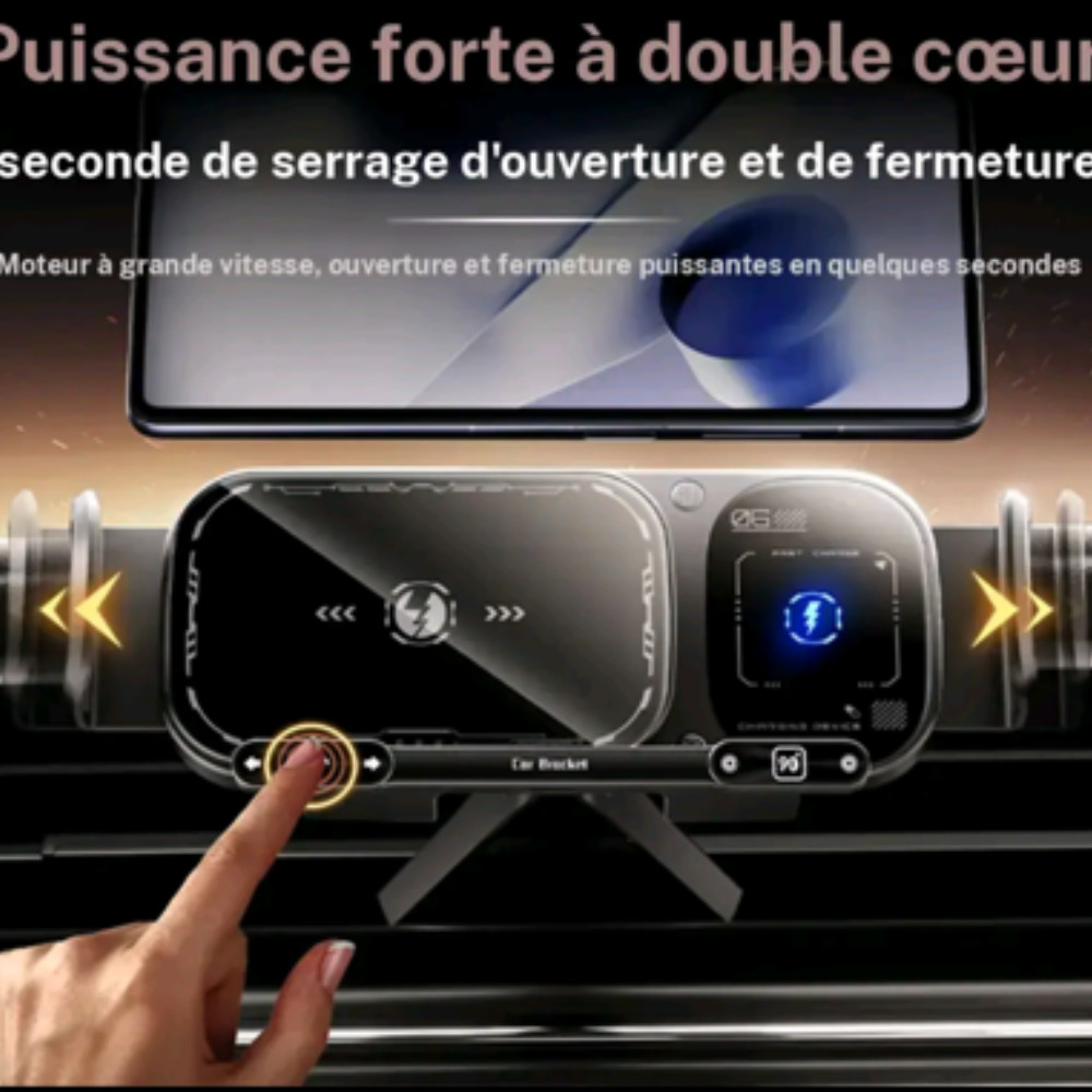 Support de téléphone pour voiture stable pour grille d'aération - 2