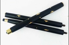 3 Fold Vintage Brass Wood Walking Stick Only For Cane Handle Only wooden shaft