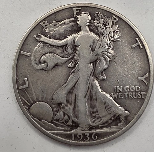 1936-S  50C *SILVER*  Walking Liberty Half Dollar   GREAT WAY TO BUY SILVER