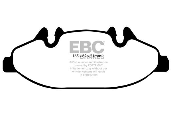 EBC DP21553 BRAKE PAD SET DISC BRAKE Front