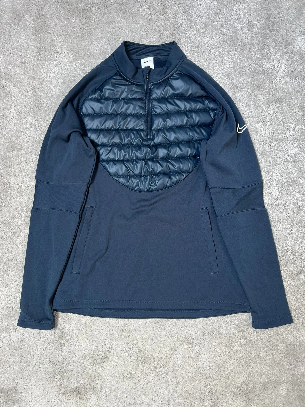 Men Nike Academy Winter Warrior Jacket Jumper Therma Fit Size Large Blue
