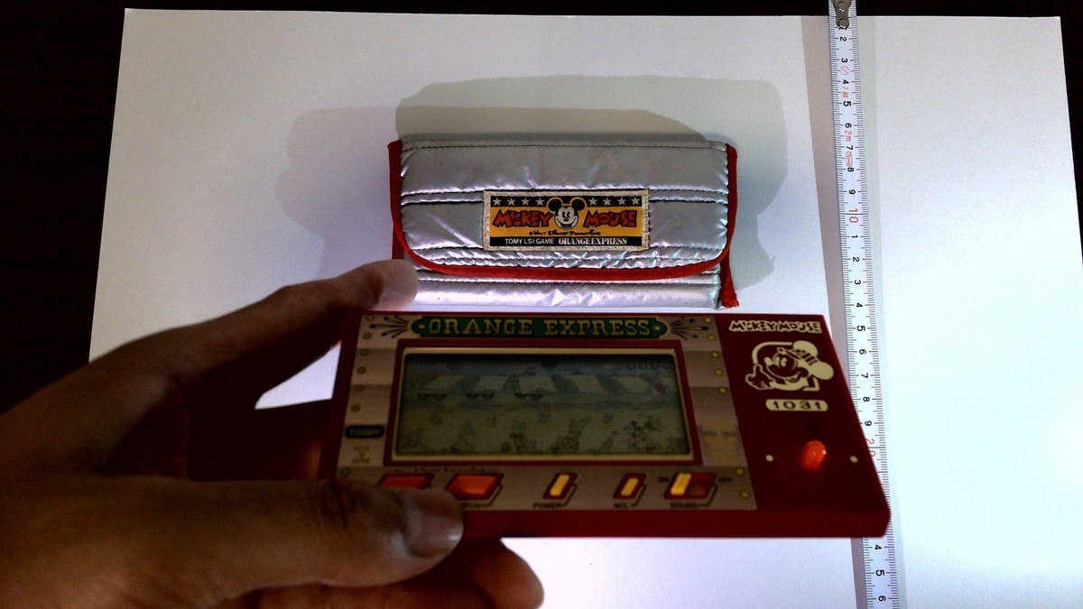 VTG 1980s TOMY LSI Game – Mickey Mouse Orange Express Handheld LCD