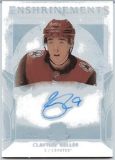 2017-18 Upper Deck - ENSHRINEMENTS - Rookie card of Clayton Keller . 77/99. rookie card picture