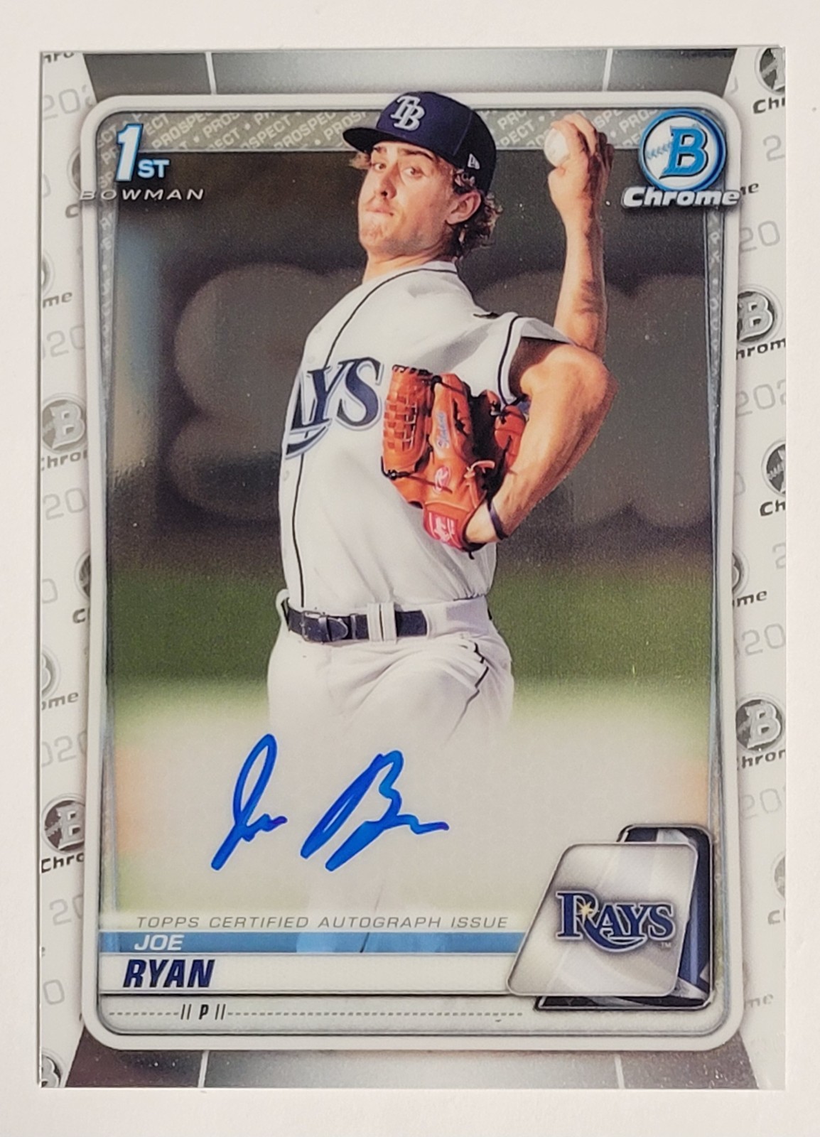 JOE RYAN 2020 Bowman Chrome Prospect Autograph Auto #CPA-JRY