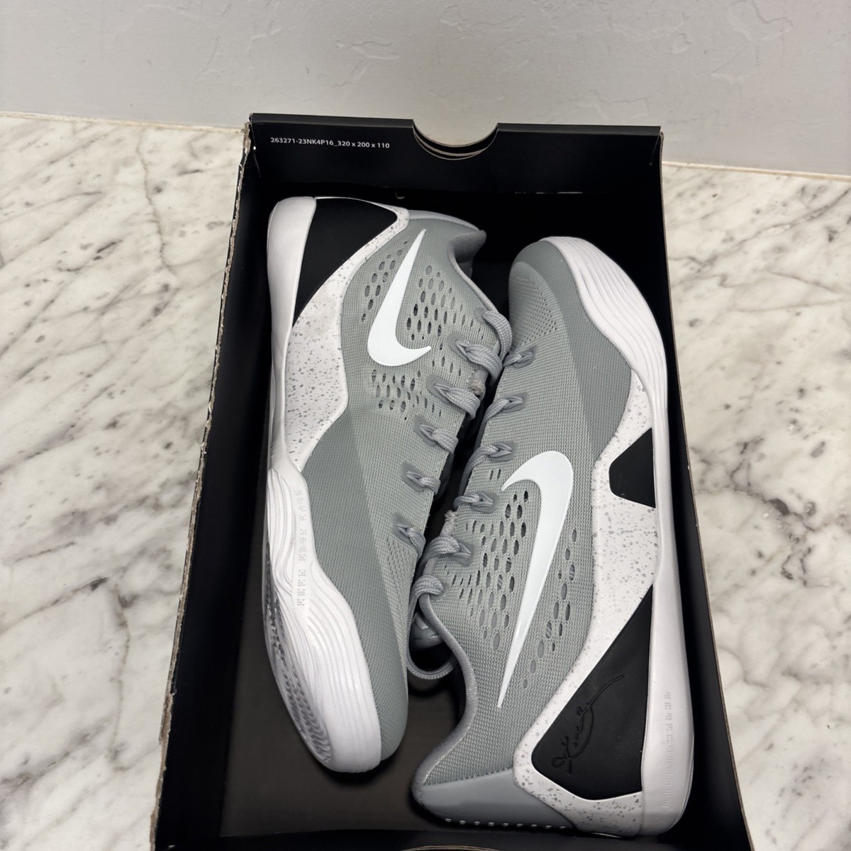 Men's Size 9- Nike Kobe 9 Elite Low EM Protro Wolf Grey IH1401-001