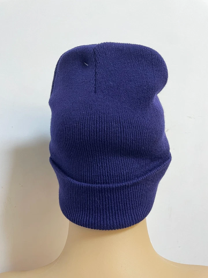 Jordan Rojo Logo Bordado Hombres Informal Exterior Invierno Cálido Tejido Gorro Sombreros Azul Foto 3 de 3