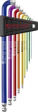 PB Swiss Tools 90-100ﾂｰ RainBow Key L-Wrench Set PB 2222.LH-10 RB CN | 100% S...