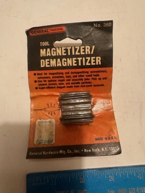 MADE USA - NEW/OLD STOCK General #360 Magnetizer & Demagnetizer Tool