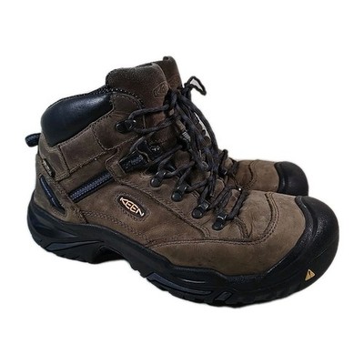 Keen Mens Utility Braddock Mid AL Waterproof Steel Toe Boots Sz 11 Leather USA