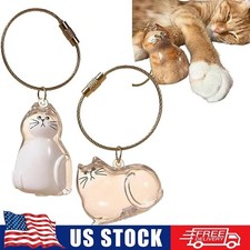 Cat Hair Keychain Storage Bottle, Cat Fur Memory Bottles, Pet Hair Keepsake US