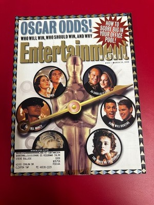 Entertainment Weekly Magazine March 20 1998 #423 Oscar Odds Publisher