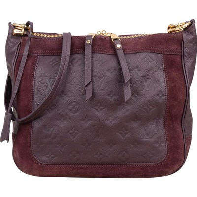 Louis Vuitton  Monogram Empreinte Suede Audacieuse PM Crossbody Bag Tasche