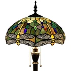 Tiffany Floor Lamp Stained Glass Lamp Standing Reading Light 16x16x70 Inch fo...