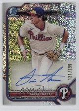 2022 Bowman Chrome Prospect Speckle Refractor 121/299 Gavin Tonkel Auto v3r