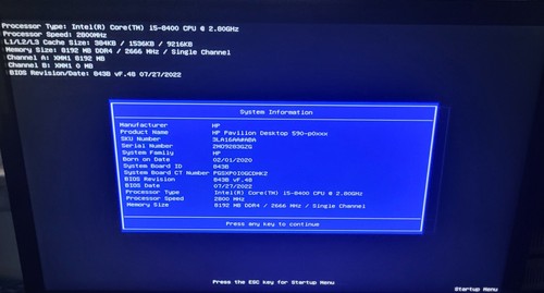 HP Pavilion 590-P0050 Mt i5-8400 @ 2,8 GHz 8 GB RAM 256 NVME Win11 Home sin óptica - Imagen 3 de 15