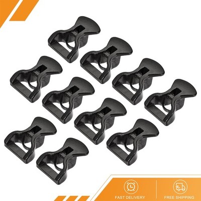 10Pack - Tent Rope Buckles 4mm Plastic Guyline Adjuster Cord Tensioners Canopy