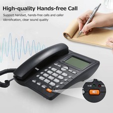 Desktop Corded Telephone Landline Telephone With Caller Identification LCD LXSR
