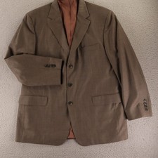 Stafford Jacket 44R L Brown 100 Wool Blazer Sport Coat