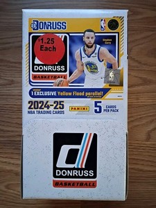 2024-25 DONRUSS BASKETBALL DOLLAR TREE HANGER BOX YELLOW FLOOD 44PKS SEALED NEW