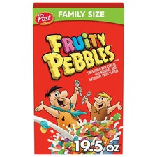 Post Fruity PEBBLES Breakfast Cereal, Gluten ...