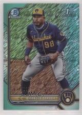 2022 Bowman Chrome Prospects Aqua Shimmer Refractor 73/125 Branlyn Jaraba 7bt