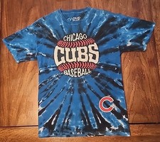 Liquid Blue T Shirt Chicago Cubs Baseball Tie Dye Tee Adult Large