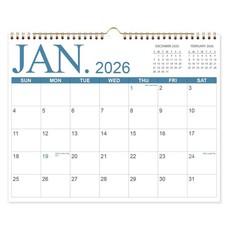 2026 Calendar  12 Monthly Wall Calendar 2026 ...