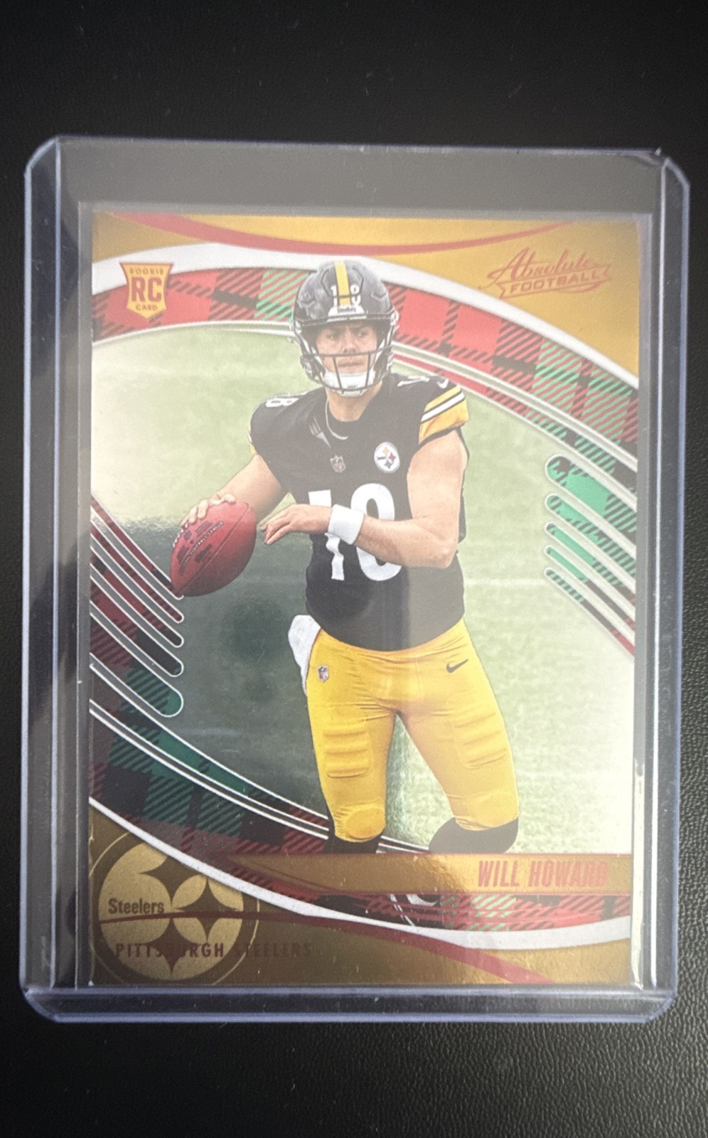 2025 Panini Absolute - Rookies Will Howard #197 Red and Green Plaid (RC)