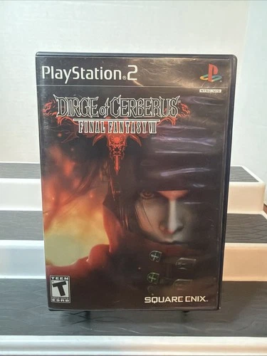 Final Fantasy VII: Dirge of Cerberus - Black Label (PS2) Complete w/Reg Card!