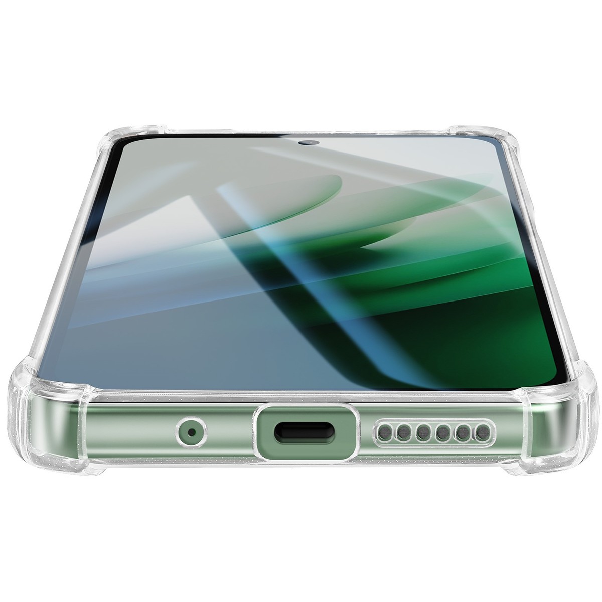 Silverback Cover Trasparente Per Xiaomi 15, Custodia Sottile In TPU Con Anello Portadito Girevole 360°, Antiurto E Antigraffio - 4
