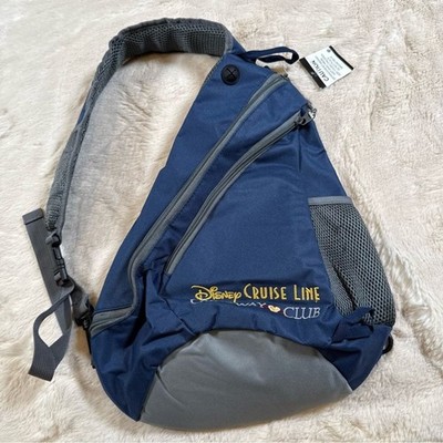 Disney Cruise Line Castaway Club Navy Sling Backpack Crossbody Travel Day Bag Disney Cruise Line Castaway Club Navy Blue Sling Backpack  main image 3