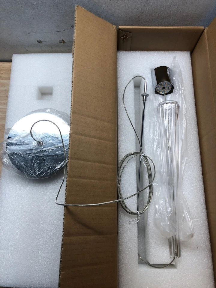 WAC Lighting PD-59416-35-CH Pluma 3" Ancho LED Mini Colgante - 3500K - Cromo Foto 2 de 3