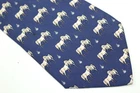 HERMES 100% silk tie white horses Made in France 7480 IA F93894