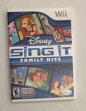 Disney Sing It: Family Hits (Nintendo Wii, 2010) CIB Complete with Manual