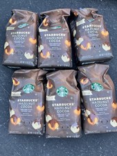 6 Bags LOT Starbucks Hazelnut Cocoa Medium Ro...