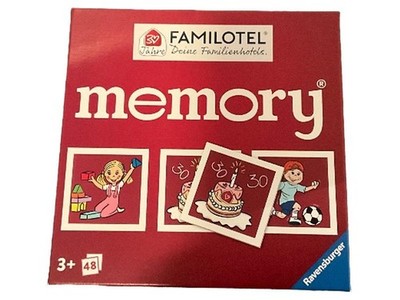 Ravensburger Memory Familotel 30 Jahre Jubiläum Gedächtnisspiel Kinder 48 Teile