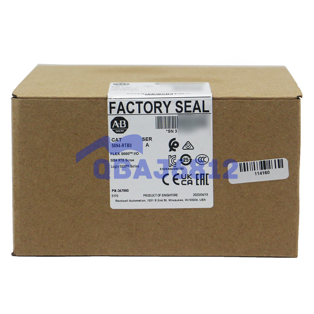 NEW Sealed Allen-Bradley 5094-RTB3 Screw 5094 Flex 5000 I/O Logix 5000