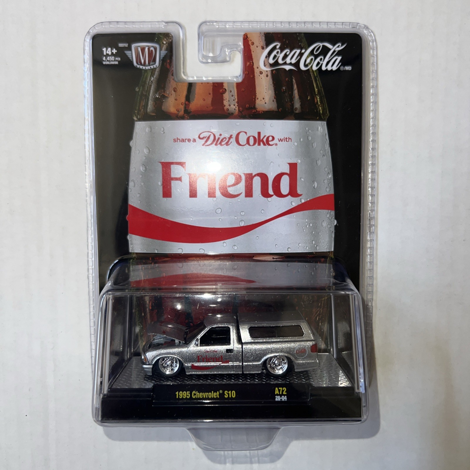 2026 M2 Machines 1995 Chevy S10 Coca-Cola Diet Coke A72 1:64 NEW RELEASE