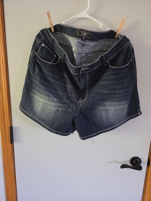 Women's Cato Est. 1946 Denim High Rise Distressed Shorts Size 22W