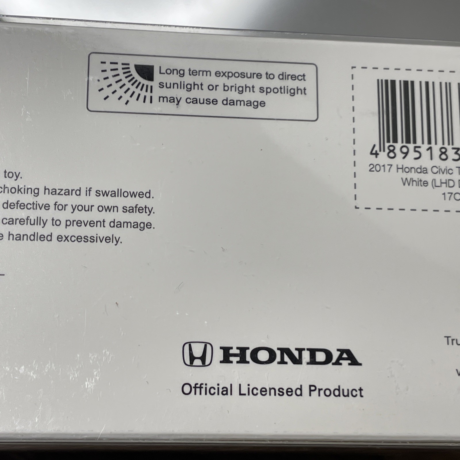 1/43  TSM MODEL HONDA CIVIC TYPE R FK8 WHITE 655588