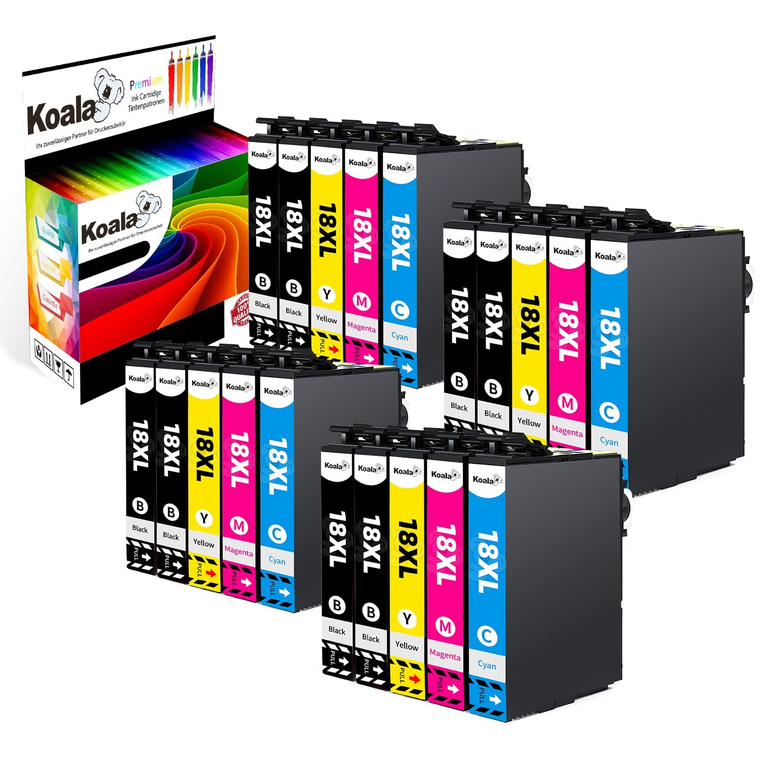 Cartouche Epson 18XL T1811 résolvant les problèmes d'impression claire sur Expression Home