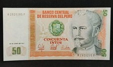 1987 Peru 50 Intis A8307708N